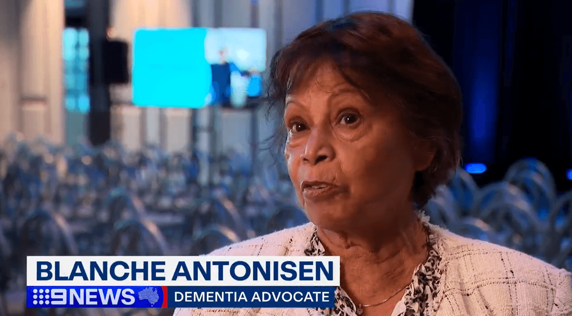 Dementia Advocate Blanche Antonisen was interviewed by Channel 9 News Sydney